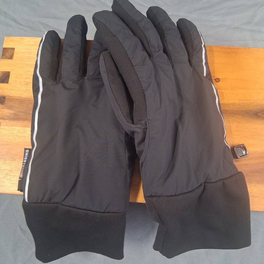 SWISS TECH Mens Black Performance Gear Insulated Gloves L-XL Winter Thinsulate